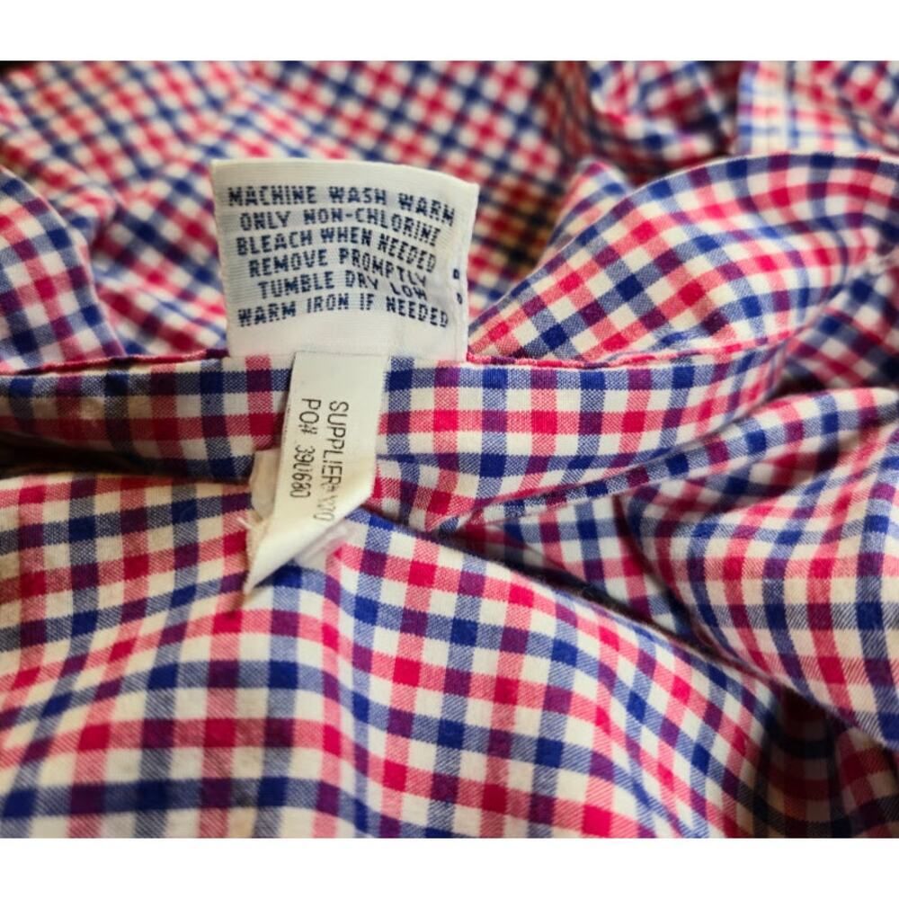 Ralph Lauren Men's Plaid Button Down Shirt Size XL Red White Blue Patriotic - Picture 9 of 9